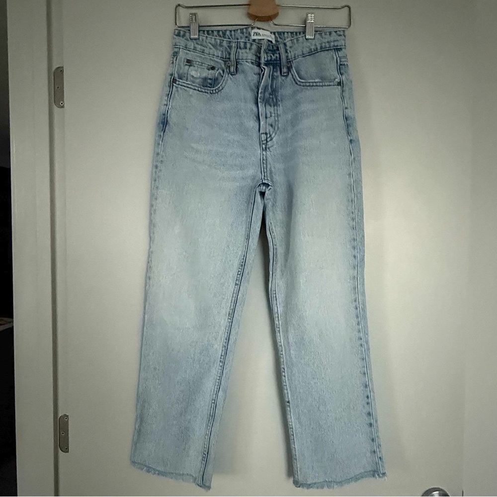 ZARA Light Wash Denim Jeans